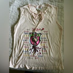 Germano Zama Show top with raw edges and embroidery L